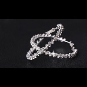 Sterling Silver CZ Diamond Earrings